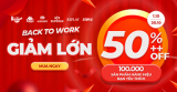 Giảm 50% từ ngày 1.10 đến 31.10